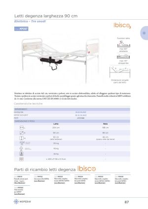 Moretti - LETTO DEGENZA ELETTRICO -IBISCO-