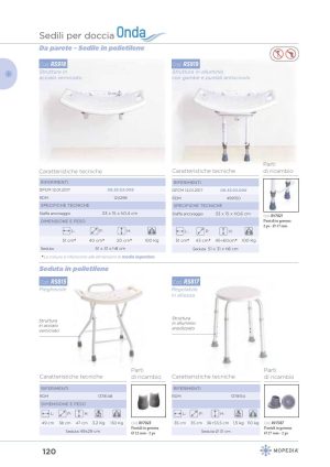 Moretti - SEDILE PER BAGNO PIEGHEVOLE