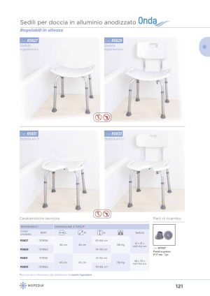 Moretti - SEDILE PER BAGNO SENZA SCHIENALE