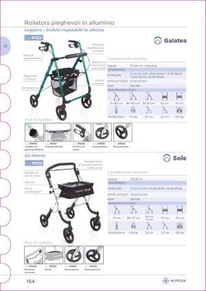 Moretti - ROLLATOR IN ALLUMINIO ULTRALIGHT