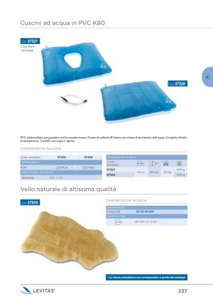 Moretti - CUSCINO AD ACQUA LEVITAS C/FORO CM 45X50