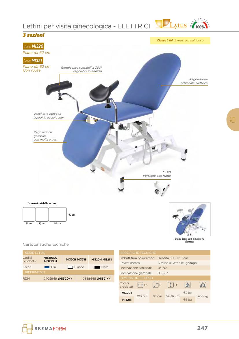 Moretti – LETTO LYTUS GINEC.ELETTRICO S/R – NERO