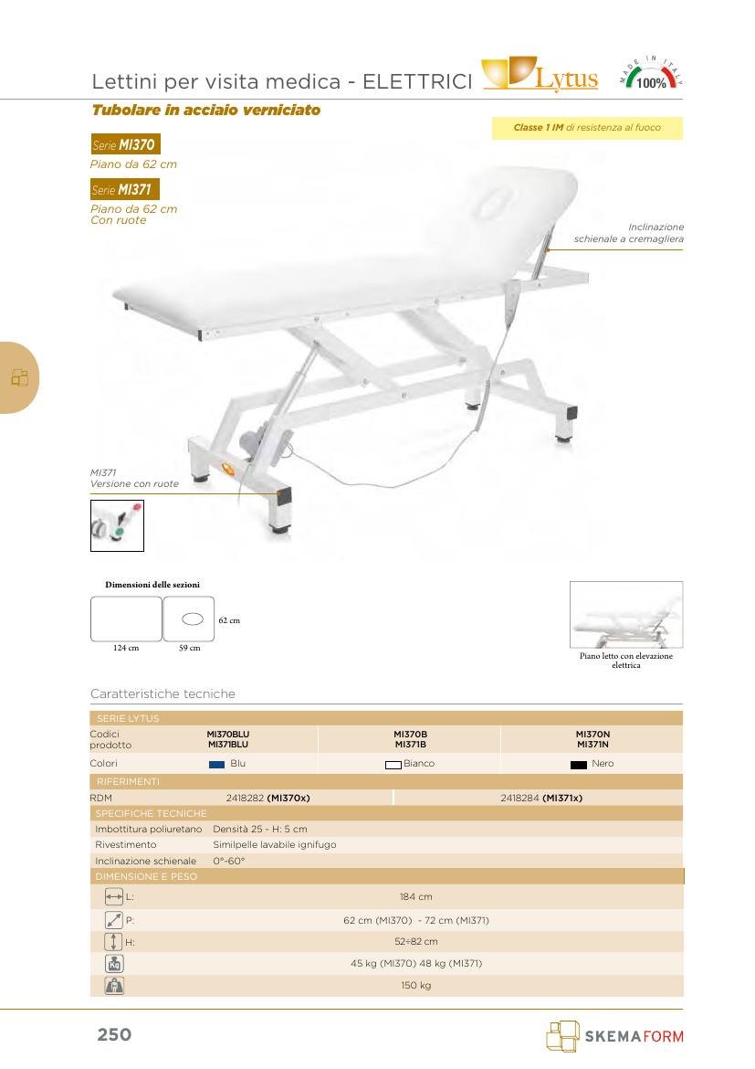 Moretti – LETTO VISITA LYTUS – BLU