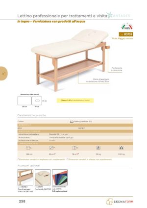Moretti - LETTO LEGNO C/FORO+PORTAR+PIANO ANTARES