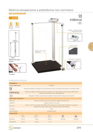 Moretti - BILANC.PIATTAFORMA DIG.C/CORRIMANO 300KG