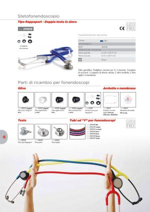 Moretti - STETOFONENDOSCOPIO RAPPAPORT TUBI BLU