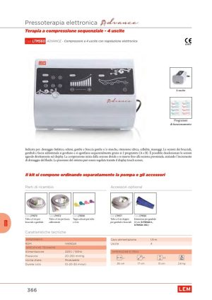 Moretti - PRESSOTERAPIA LEM - SOLO POMPA