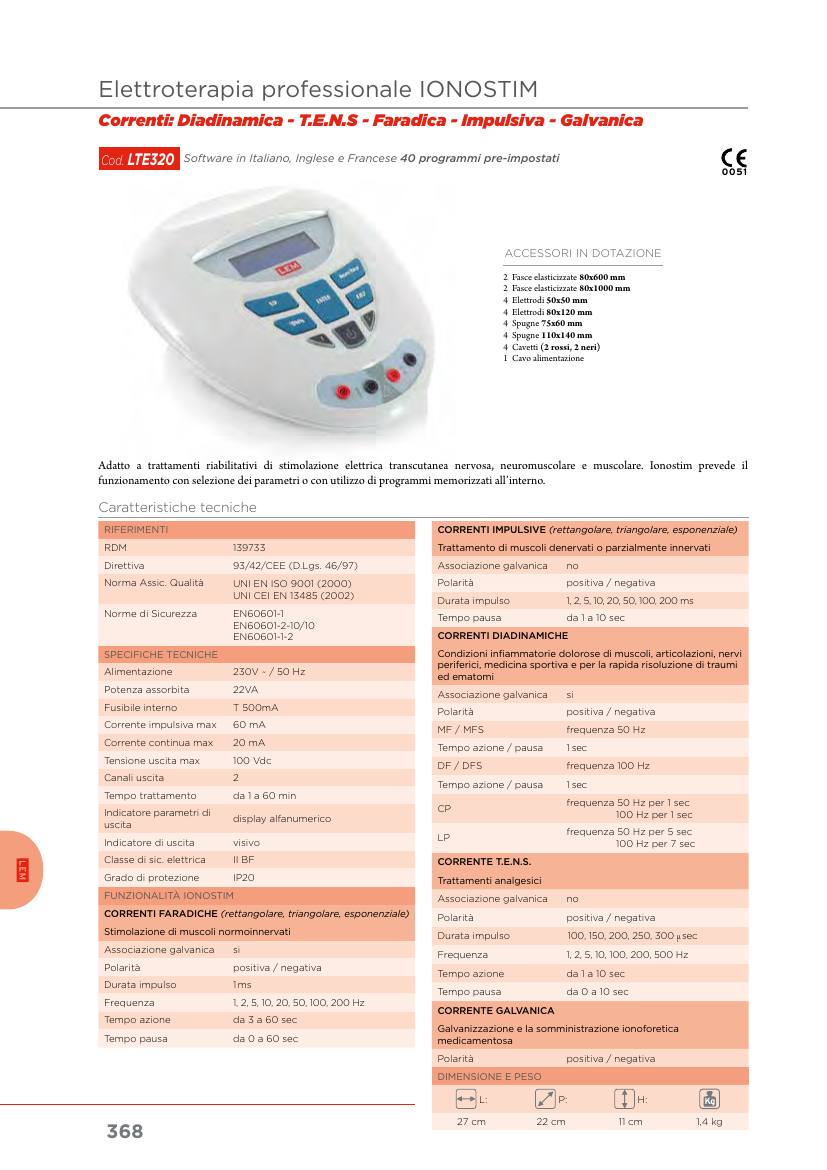 Moretti – ELETTROTERAPIA PROFESS. LEM IONOSTIM