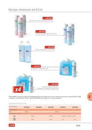 Moretti - GEL PER ULTRASUONI CONFEZIONE DA 260 GR.