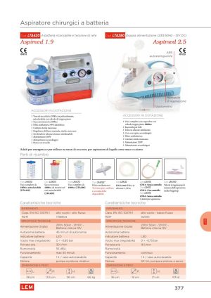 Moretti - ASPIRATORE CHIR.NUOVO ASPIMED 2.5-12VB