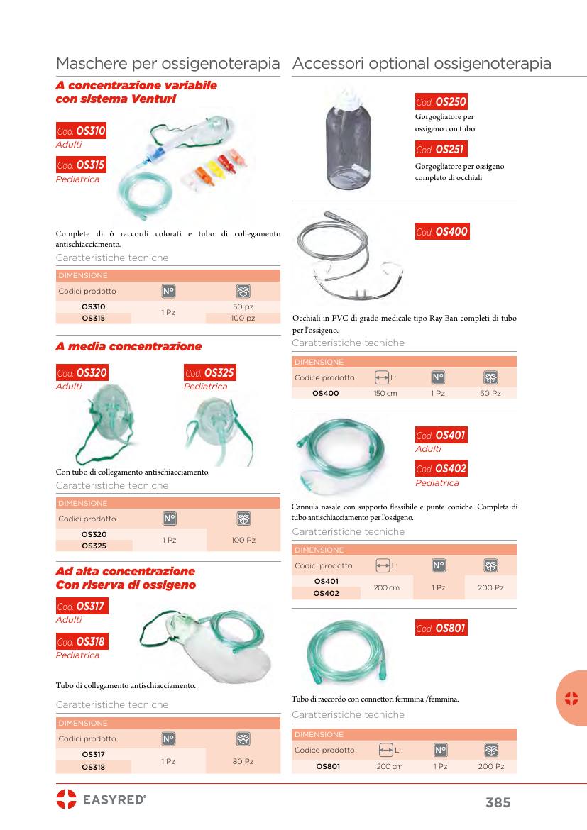 Moretti – MASCHERA OSSIGENO SEMPLICE C/TUBO ADULTI