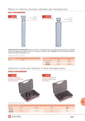 Moretti - MANICO PICCOLO LARINGOSCOPIO LUCE CONVE