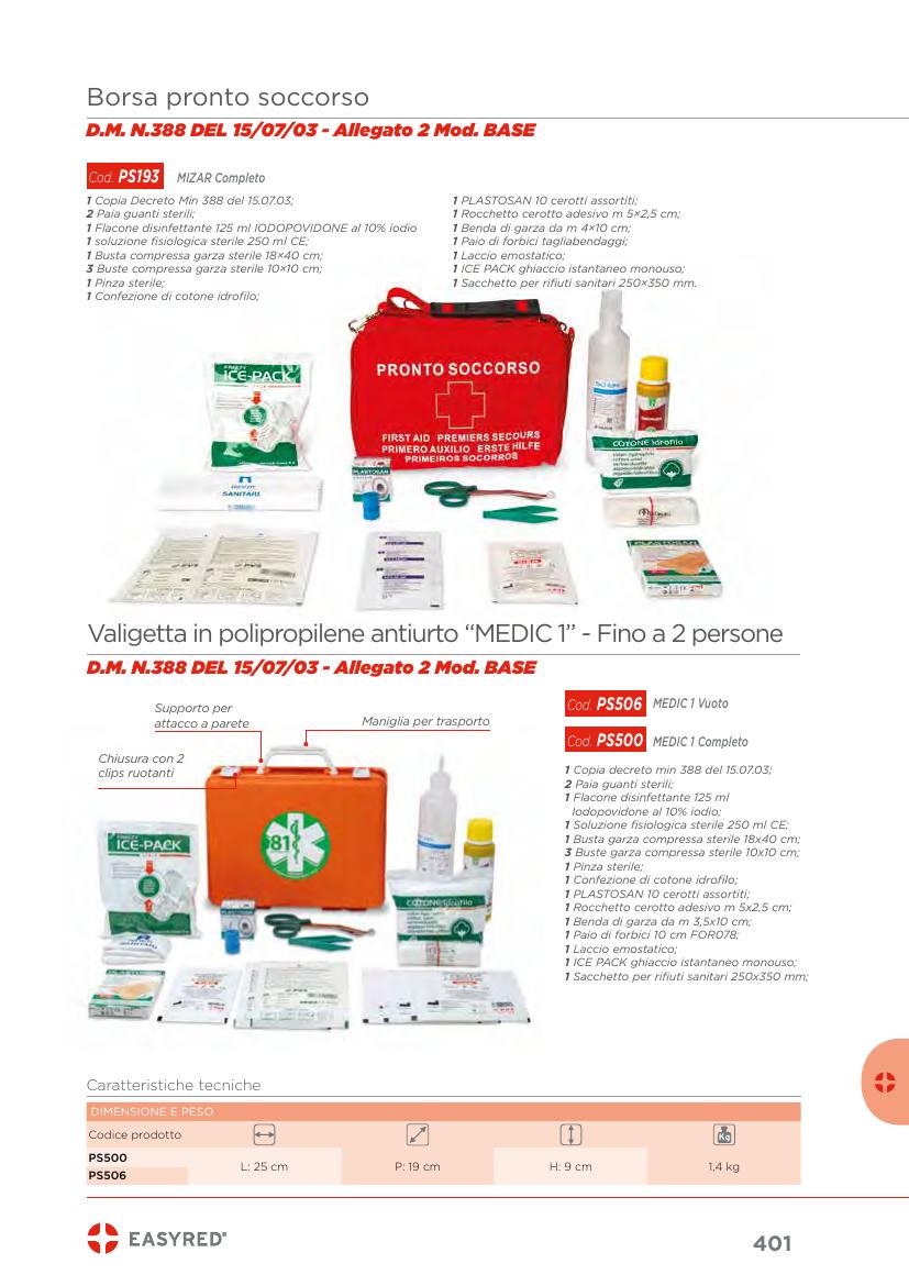 Moretti – VALIGETTA MEDIC 1 ALLEG. 2 MOD. BASE
