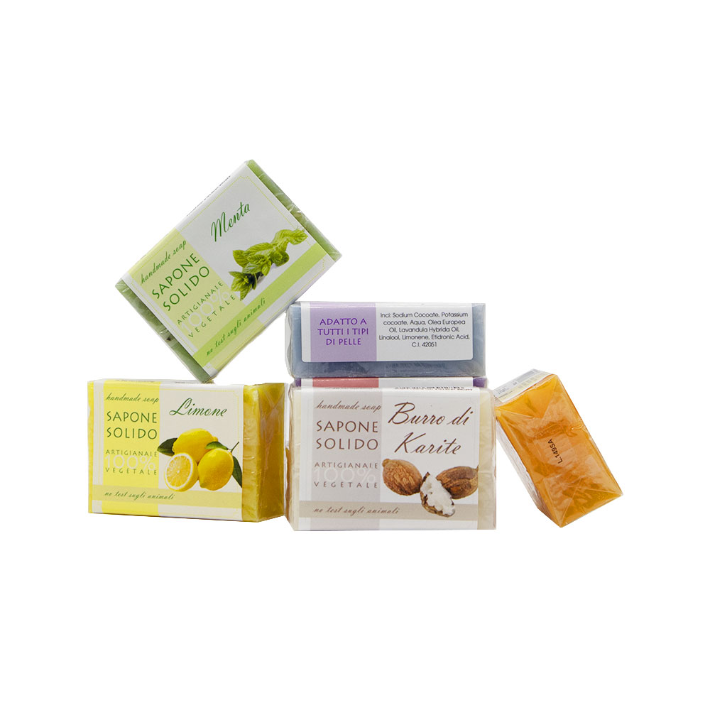 SAPONETTA VEGETALE 100g in 30 profumazioni